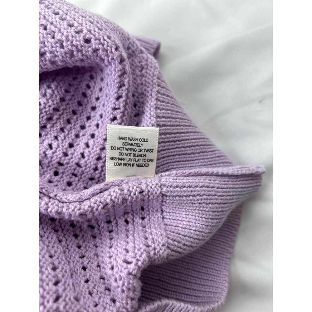 Skies Are Blue Womens Lilac Sleeveless Knit Top Large - Picture 7 of 9